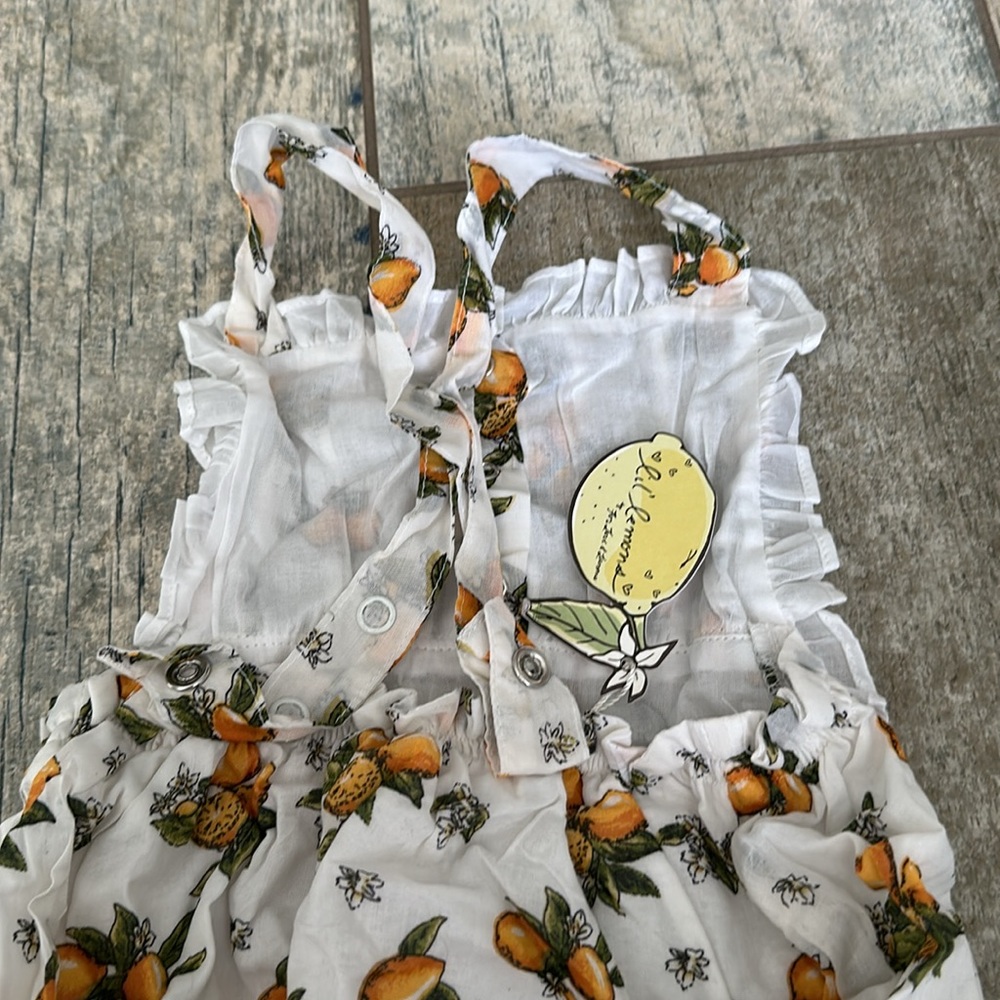 NWT lil lemons bloom bubble romper - Picture 4 of 6